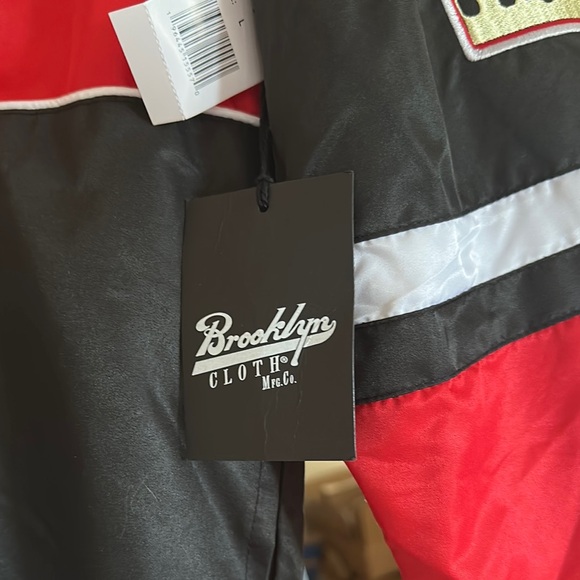 Brooklyn Cloth Varsity Bomber Black Red Jacket - Picture 2 of 4